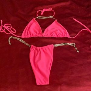 Hot Pink Scrunch Bikini
